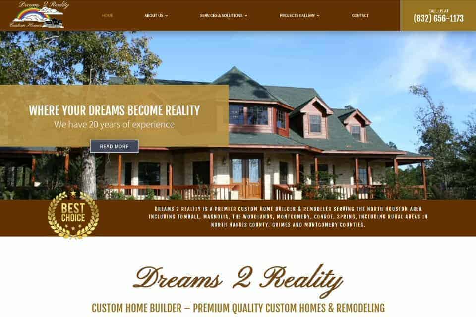 Dreams 2 Reality Custom Homes & Remodeling by Dixie Weld & Fab